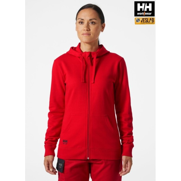 HH MANCHESTER WOMAN ZIP HOODIE SWEATSHIRT