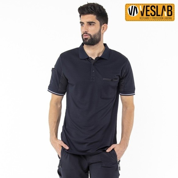 Technical Two-tone polo