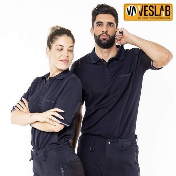Technical Two-tone polo