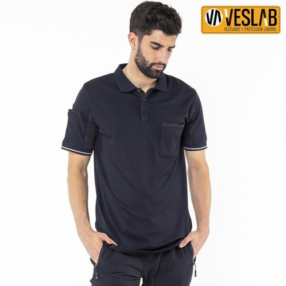 Technical Two-tone polo
