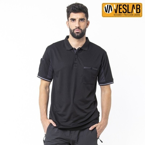 Technical Two-tone polo