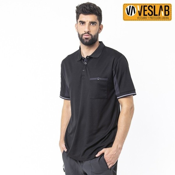 Technical Two-tone polo