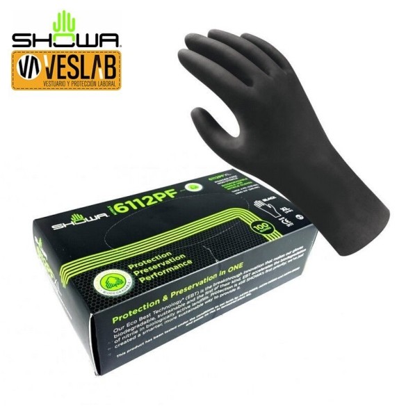 guante desechable showa (100 uds.) 2