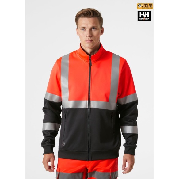 Sweatshirt without Hood | High-Vis | Helly Hansen | VESLAB.COM