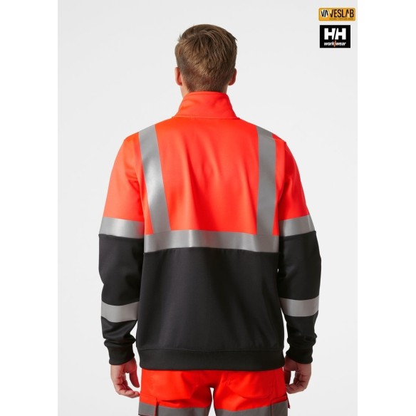 Sweatshirt without Hood | High-Vis | Helly Hansen | VESLAB.COM