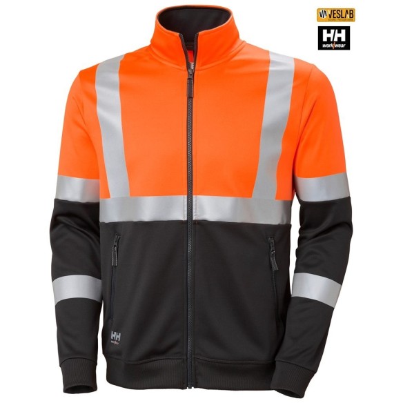 Sweatshirt without Hood | High-Vis | Helly Hansen | VESLAB.COM