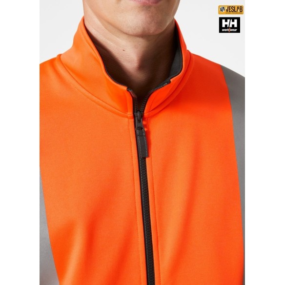 Sweatshirt without Hood | High-Vis | Helly Hansen | VESLAB.COM