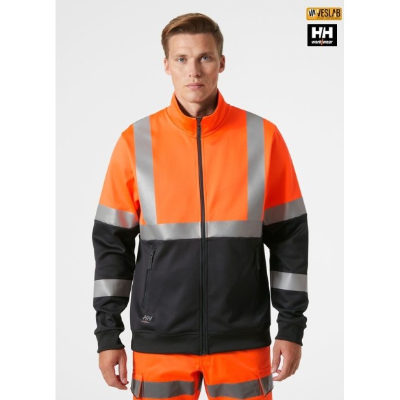 Sweatshirt without Hood | High-Vis | Helly Hansen | VESLAB.COM