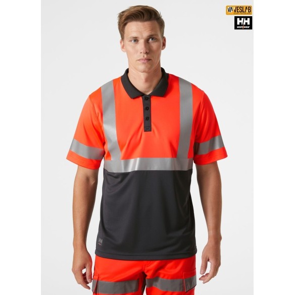 Summer Polo Shirt | High-Vis | Workwear | VESLAB.COM
