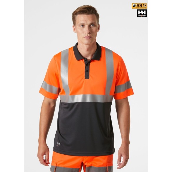 Summer Polo Shirt | High-Vis | Workwear | VESLAB.COM