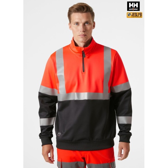 Half Zip Sweatshirt | Helly Hansen Workwear | VESLAB.COM
