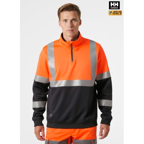 Half Zip Sweatshirt | Helly Hansen Workwear | VESLAB.COM