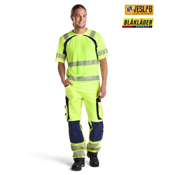 Pantaló Elàstic Alta Visibilitat | Roba laboral | Blaklader | VESLAB