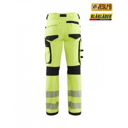 pantalón alta visibilidad elástico 4 direcciones sin bolsillos para clavos 7