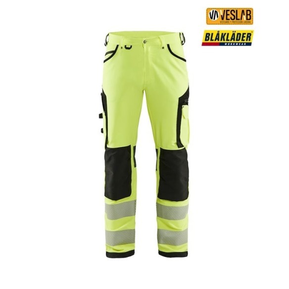 Pantalon élastique haute visibilité | Vêtements de travail | Blaklader | VESLAB