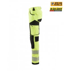pantalón alta visibilidad elástico 4 direcciones sin bolsillos para clavos 8