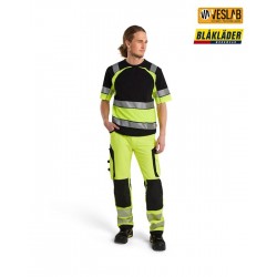 pantalón alta visibilidad elástico 4 direcciones sin bolsillos para clavos 10