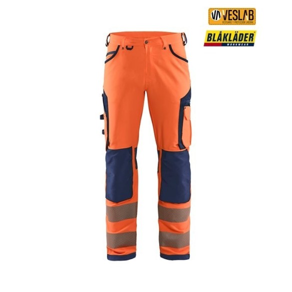 Pantalon élastique haute visibilité | Vêtements de travail | Blaklader | VESLAB