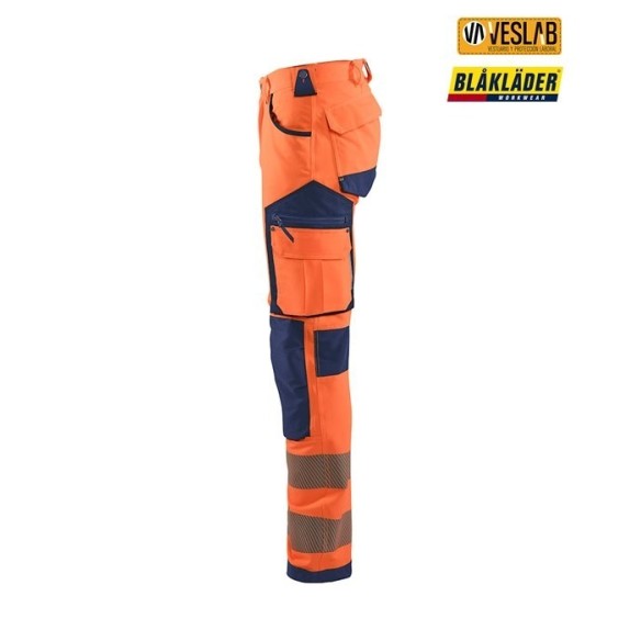 Pantalon élastique haute visibilité | Vêtements de travail | Blaklader | VESLAB