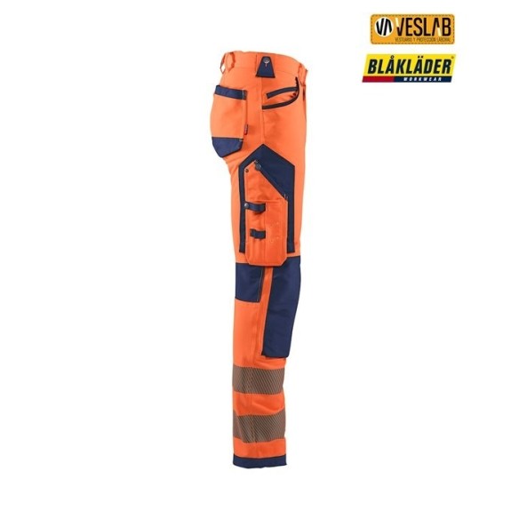 Pantalon élastique haute visibilité | Vêtements de travail | Blaklader | VESLAB