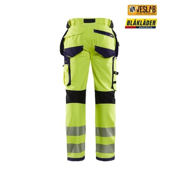 pantalón blaklader alta visibilidad elástico 4 direcciones 2