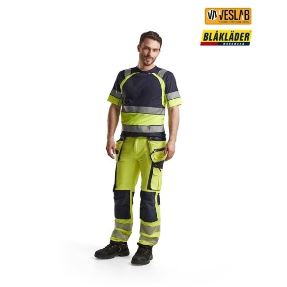 pantalón blaklader alta visibilidad elástico 4 direcciones 5