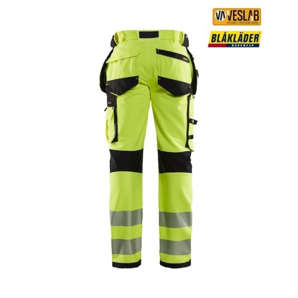 pantalón blaklader alta visibilidad elástico 4 direcciones 10