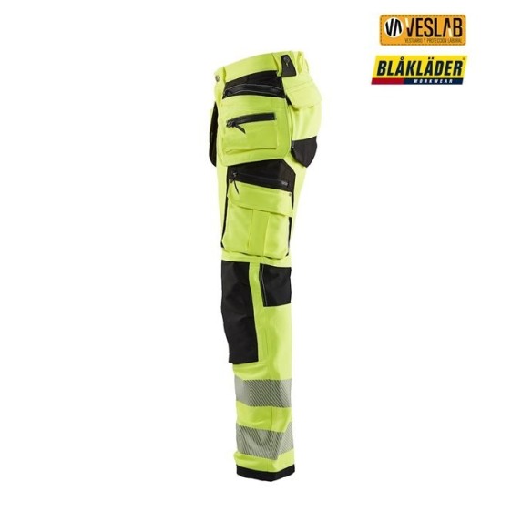 Pantalons Alta Visibilitat Elàstic 4 Adreces | Blaklader | VESLAB.COM