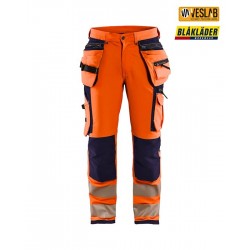 pantalón blaklader alta visibilidad elástico 4 direcciones 14