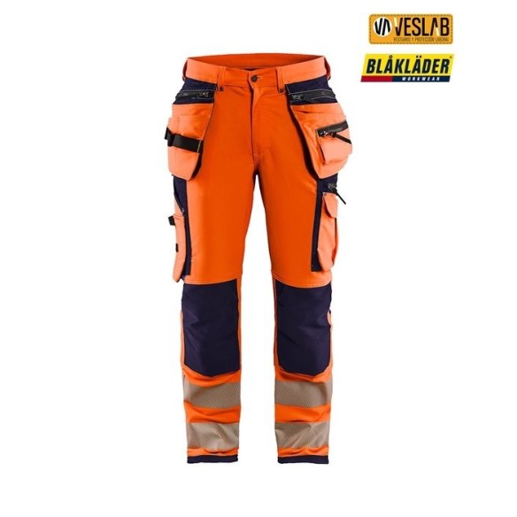 Pantalon extensible 4 directions haute visibilité | Blaklader | VESLAB