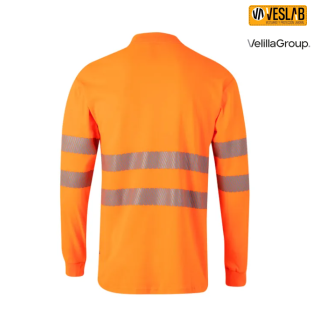 Polo bicolor AV màniga llarga |Roba de feina alta visibilitat 2