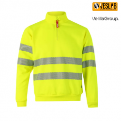 sudadera con media cremallera cinta segmentada 2