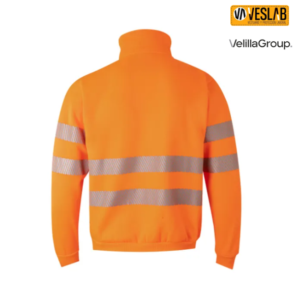 sudadera con media cremallera cinta segmentada 4