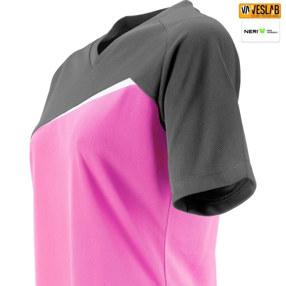 Samarreta Tècnica Identity Lady | Roba laboral | Neri | VESLAB.COM