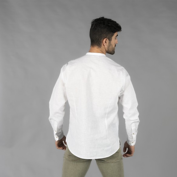 Mao Linen Cotton Shirt | Horeca Workwear
