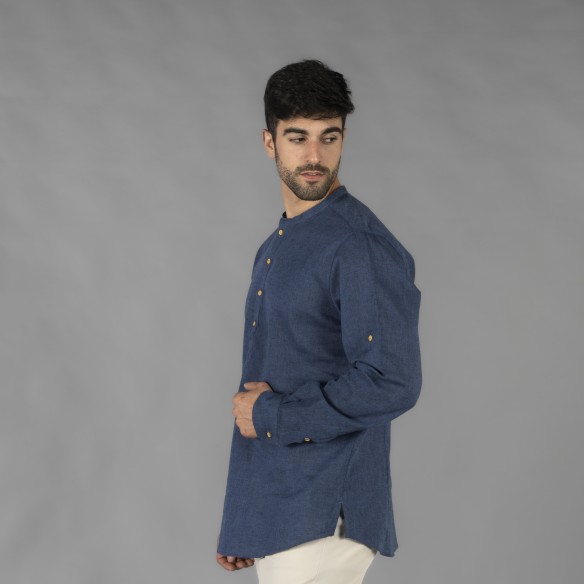 Mao Linen Cotton Shirt | Horeca Workwear