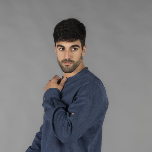 Mao Linen Cotton Shirt | Horeca Workwear