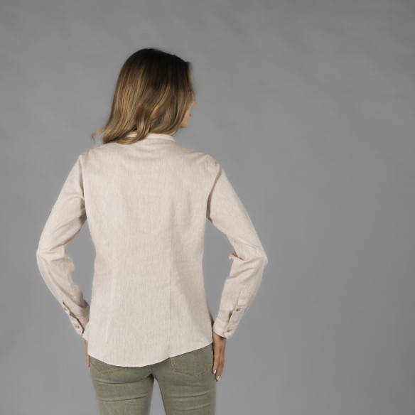 Mao Linen Cotton Shirt | Horeca Workwear