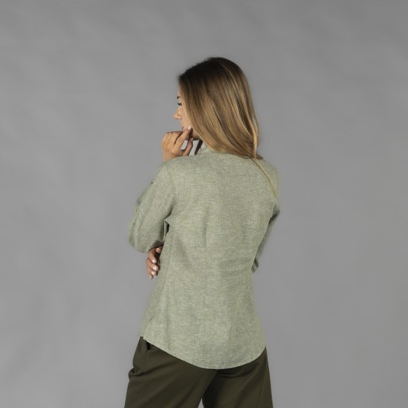 blusa mao lino/algodón 13