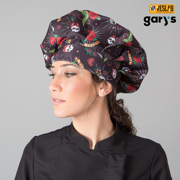 Bonnet velcro grand chef | Vêtements d'accueil | Gary's | VESLAB.COM