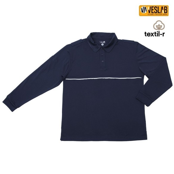 Long Sleeve Polo | Work Clothes | Textil-R | VESLAB.COM