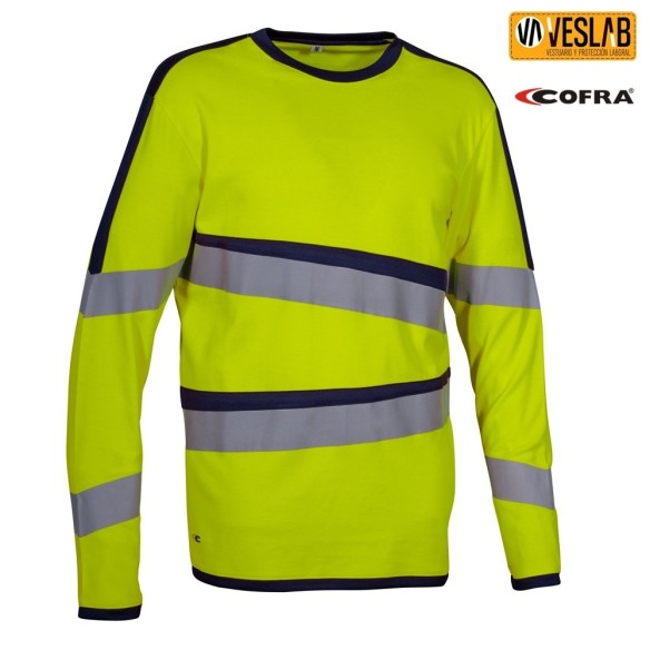 Long Sleeve T-shirt | High Visibility | Cofra | VESLAB.COM
