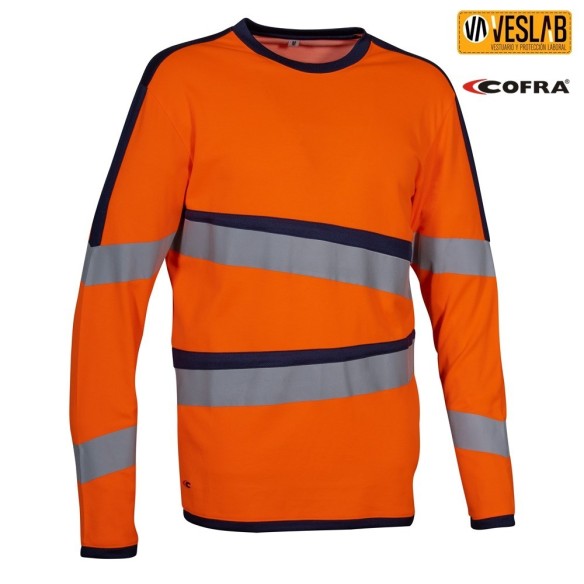 Long Sleeve T-shirt | High Visibility | Cofra | VESLAB.COM