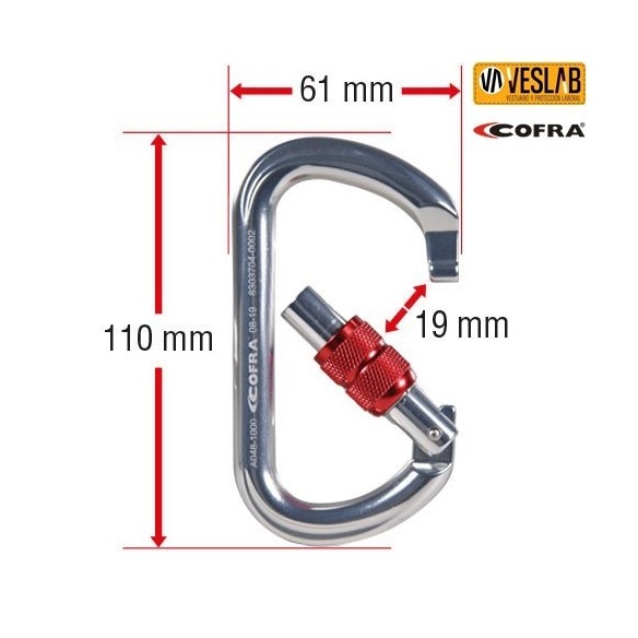 Connecteur à vis Ligam | Systèmes de prévention des chutes | Cofra | VESLAB.COM