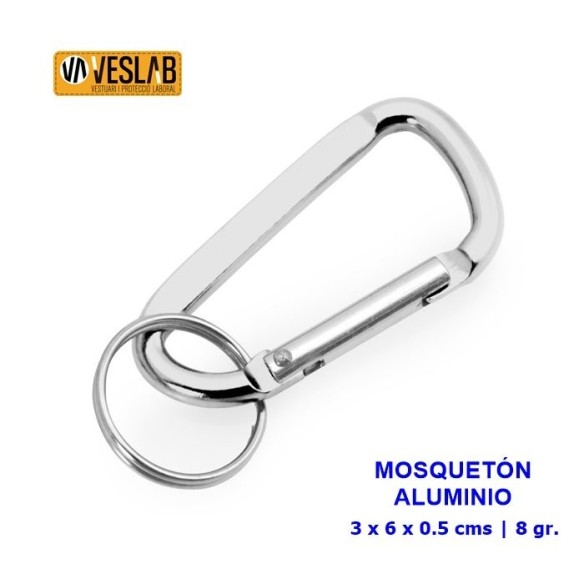 mosquetón aluminio 6