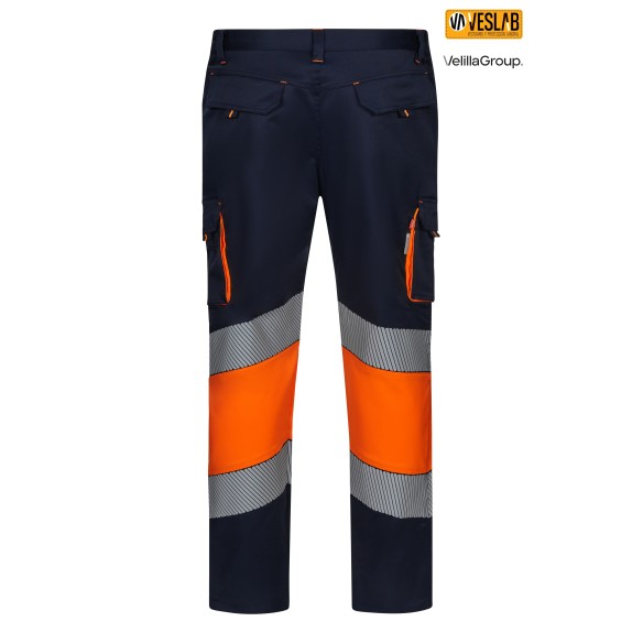 Two-tone Stretch Pants | High Visibility | Velilla | VESLAB.COM