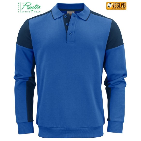 Two-tone Sweater Polo | Work Clothes | Printer Prime | VESLAB.COM