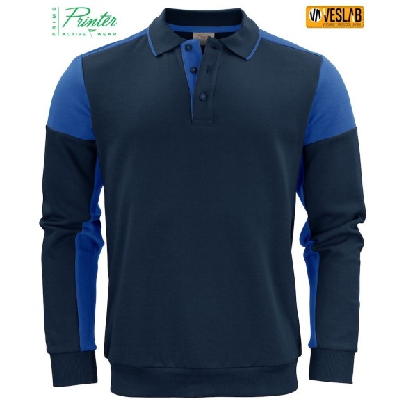 Polo Suèter Bicolor | Roba de Treball | Printer Prime | VESLAB.COM