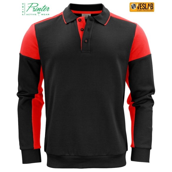 Two-tone Sweater Polo | Work Clothes | Printer Prime | VESLAB.COM