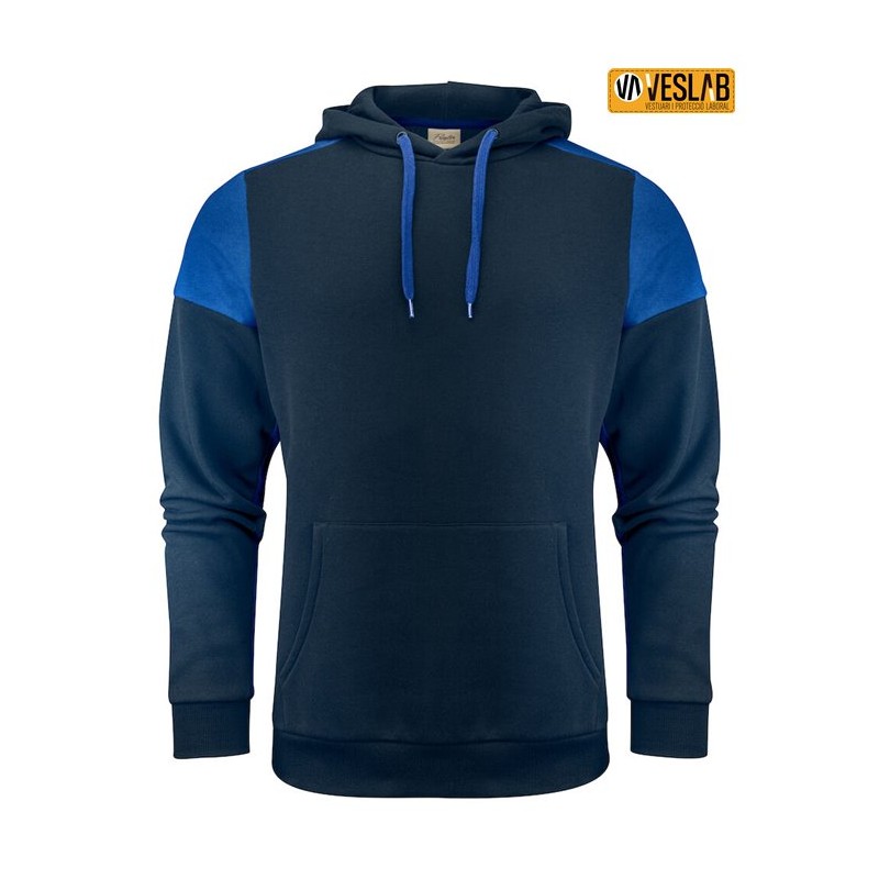 sudadera bicolor capucha printer prime